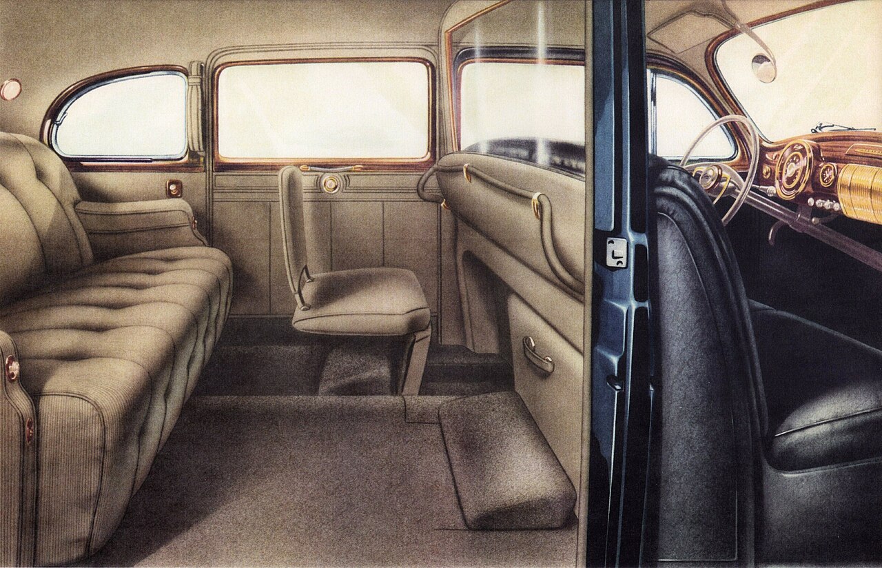 A classic limousine interior